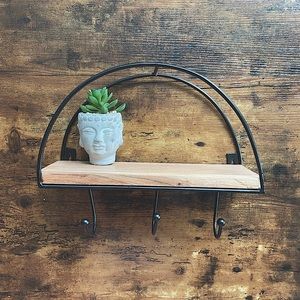 Geo Wood Hook Display Shelf(SOLD)